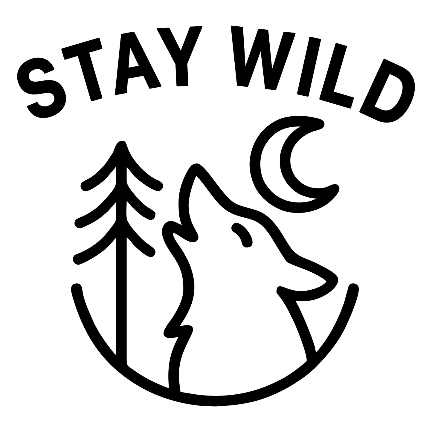 Stay Wild - Digital File - XCS Friendly Digital My Custom Designs PNG