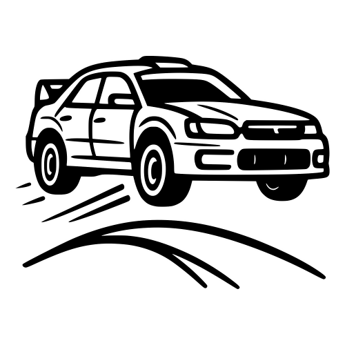 Rally Car Jump - Digital File - XCS Friendly Digital My Custom Designs PDF