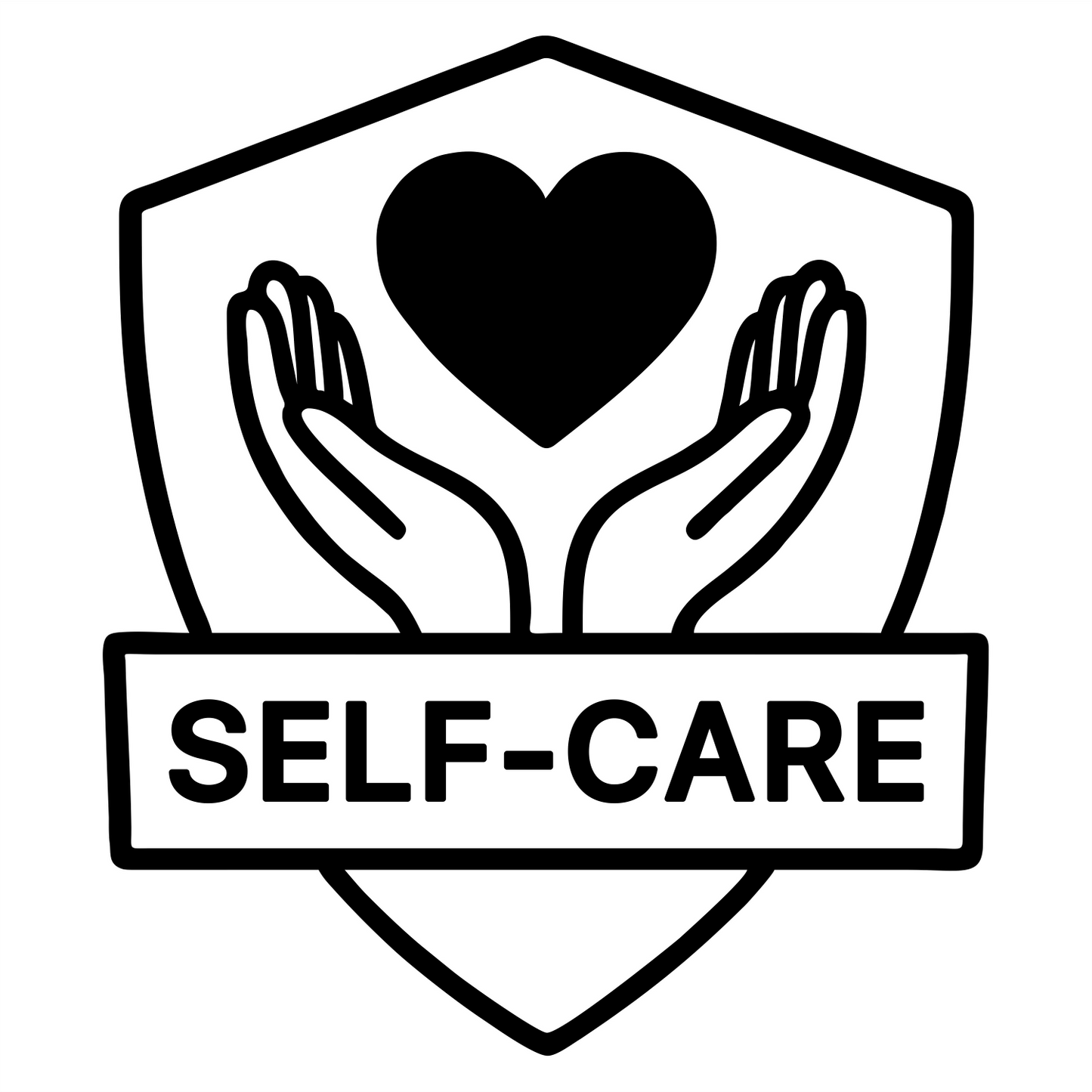 Self-Care Badge Design - Digital File - XCS Friendly Digital My Custom Designs PNG
