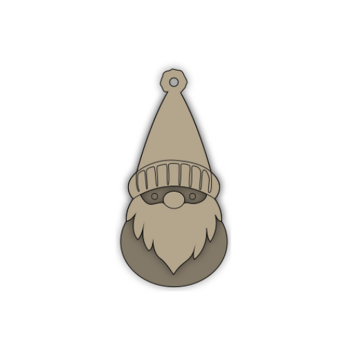 Gnome Design Keychain Wall Mount Design - Digital File Layered Designs My Custom Designs SVG