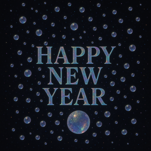 Holiday and Seasonal - Holographic Champagne Bubbles For New Year’s - Pattern - Digital File Digital My Custom Designs PDF