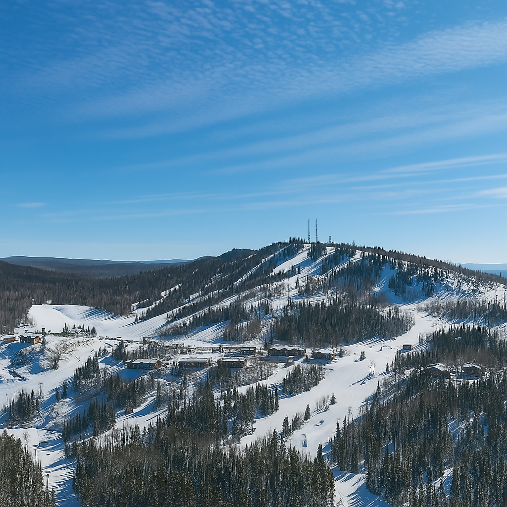 Lutsen Mountains Ski Resort - Minnesota United States - Rendered - Digital File Digital My Custom Designs PDF