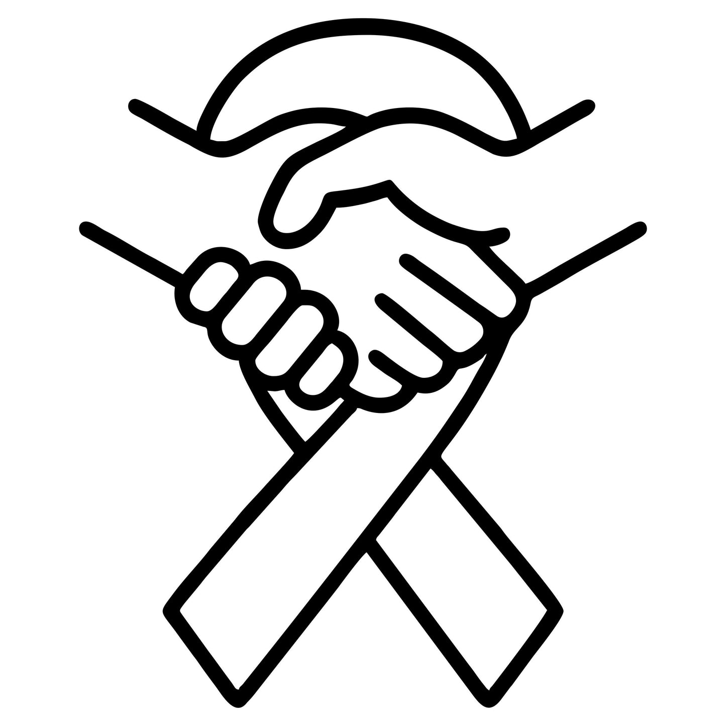 Unity Ribbon Sketch - Digital File - XCS Friendly Digital My Custom Designs PNG