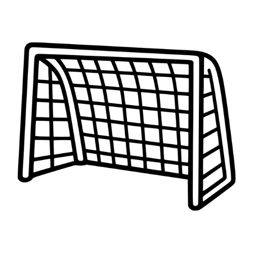 Soccer Goal Sketch - Digital File - XCS Friendly Tumbler My Custom Designs PNG