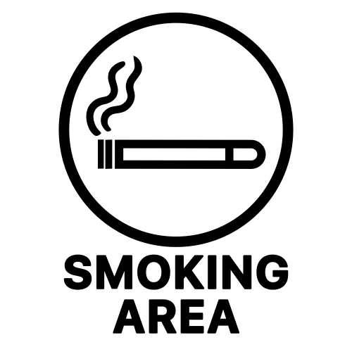 Smoking Area Sign - Digital File - XCS Friendly Digital My Custom Designs PDF