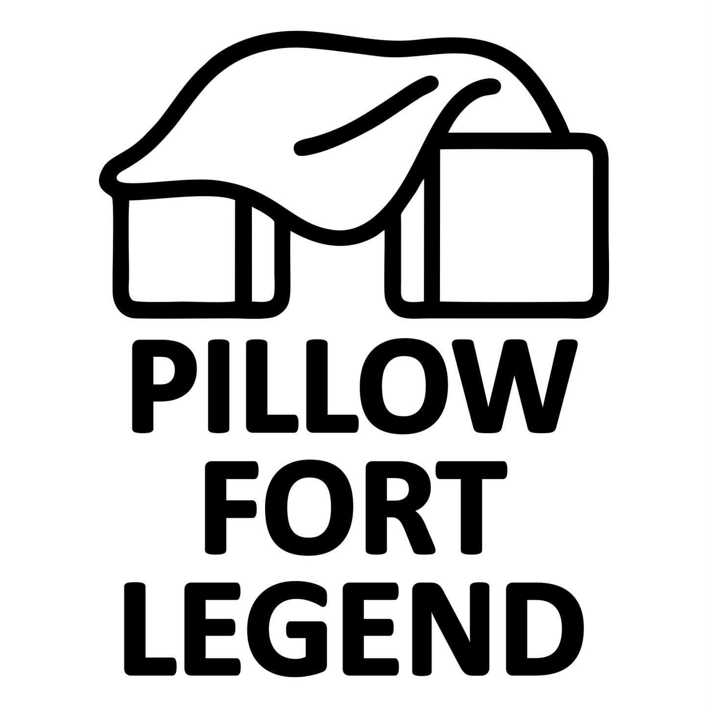 Funny Pillow Fort Legend - Digital File - XCS Friendly Tumbler My Custom Designs PNG