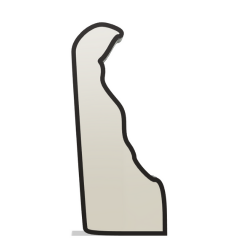 Delaware Wall Lightbox - United States - 3D Print File - Digital File Digital My Custom Designs