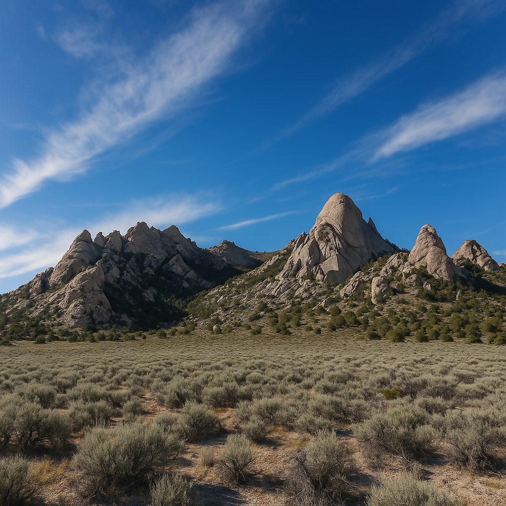 Granite Peak and Steinfell's Dome - City of Rocks National Reserve - Idaho United States - Rendered - Digital File Digital My Custom Designs PDF