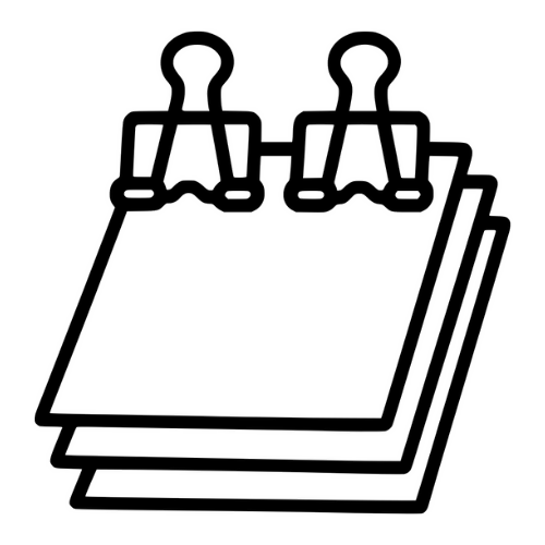 Paper Stack and Clips - Digital File - XCS Friendly Tumbler My Custom Designs PNG