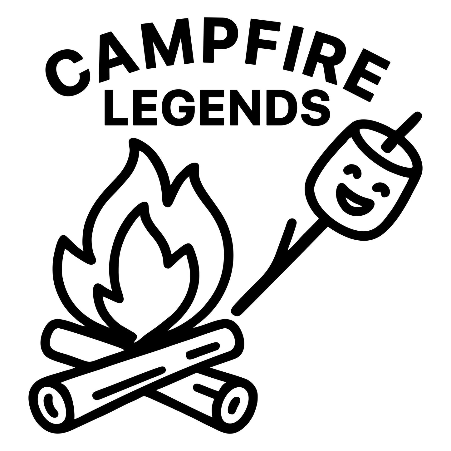 Funny Campfire Legends - Digital File - XCS Friendly Digital My Custom Designs PNG