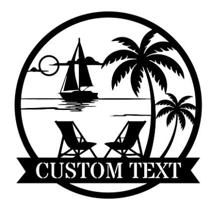 Paradise - Metal Sign/ Home Decor - Digital File Digital My Custom Designs ZIP File