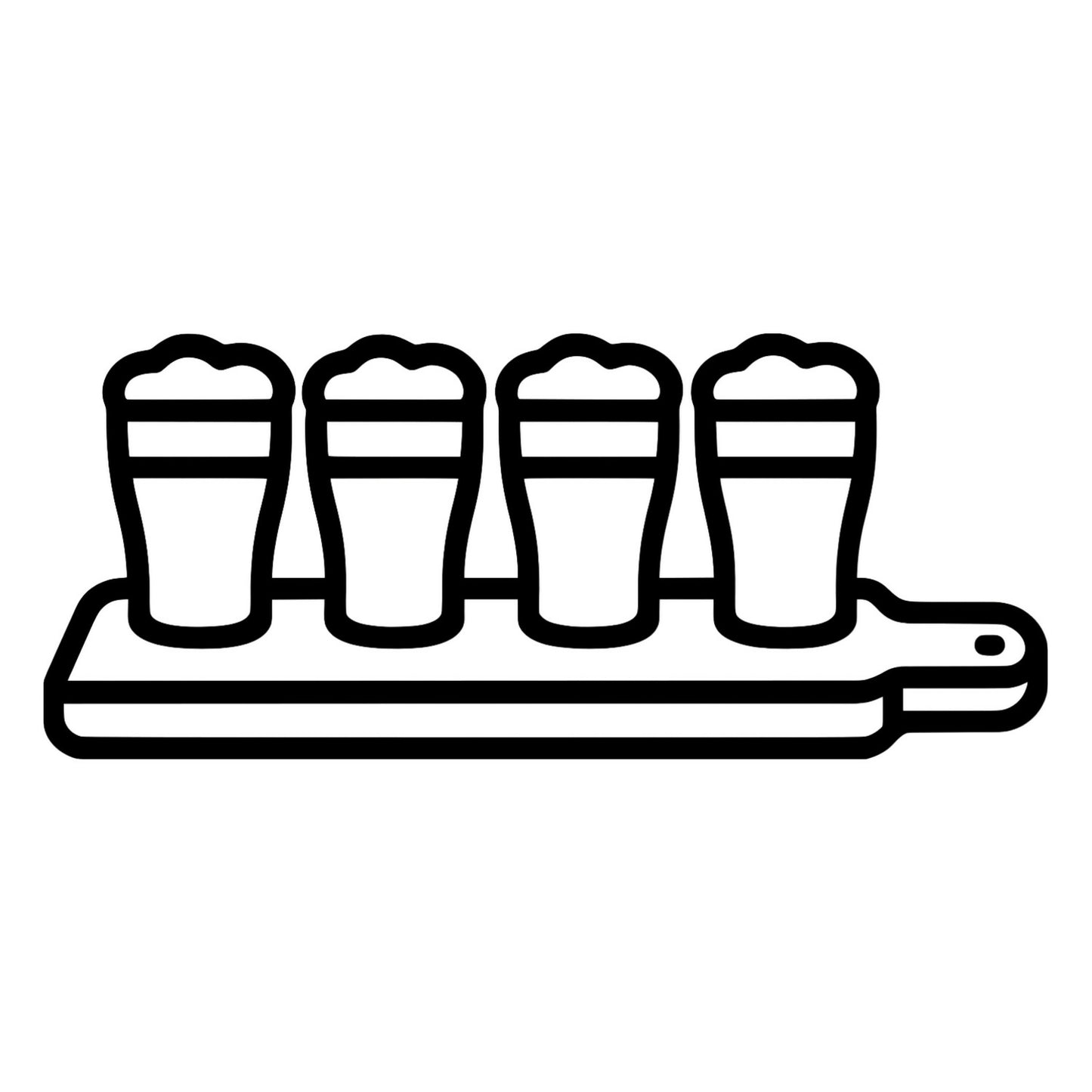 Beer Flight Paddle - Digital File - XCS Friendly Tumbler My Custom Designs PNG