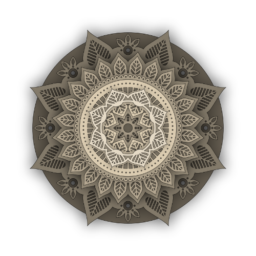 Mandala 7 Layer Wall Design - Laser Friendly - Digital File Layered Designs My Custom Designs SVG