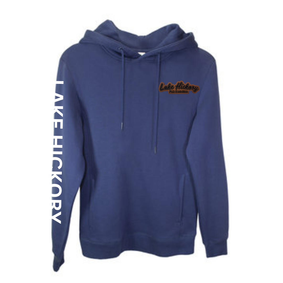 Lake Hickory Pub and Marina Premium Side Pocket Hoodie My Custom Designs Navy/Navy XS