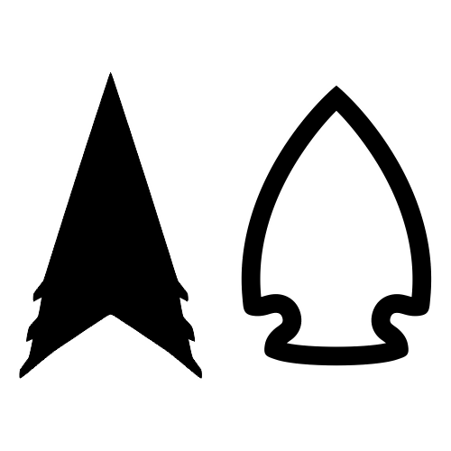 Arrowheads Illustration - Digital File - XCS Friendly Digital My Custom Designs PDF