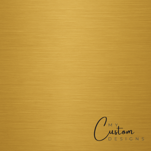 Brushed Gold - Premium Luxury Leatherette w/ Adhesive - Gold to Black Leatherette My Custom Designs