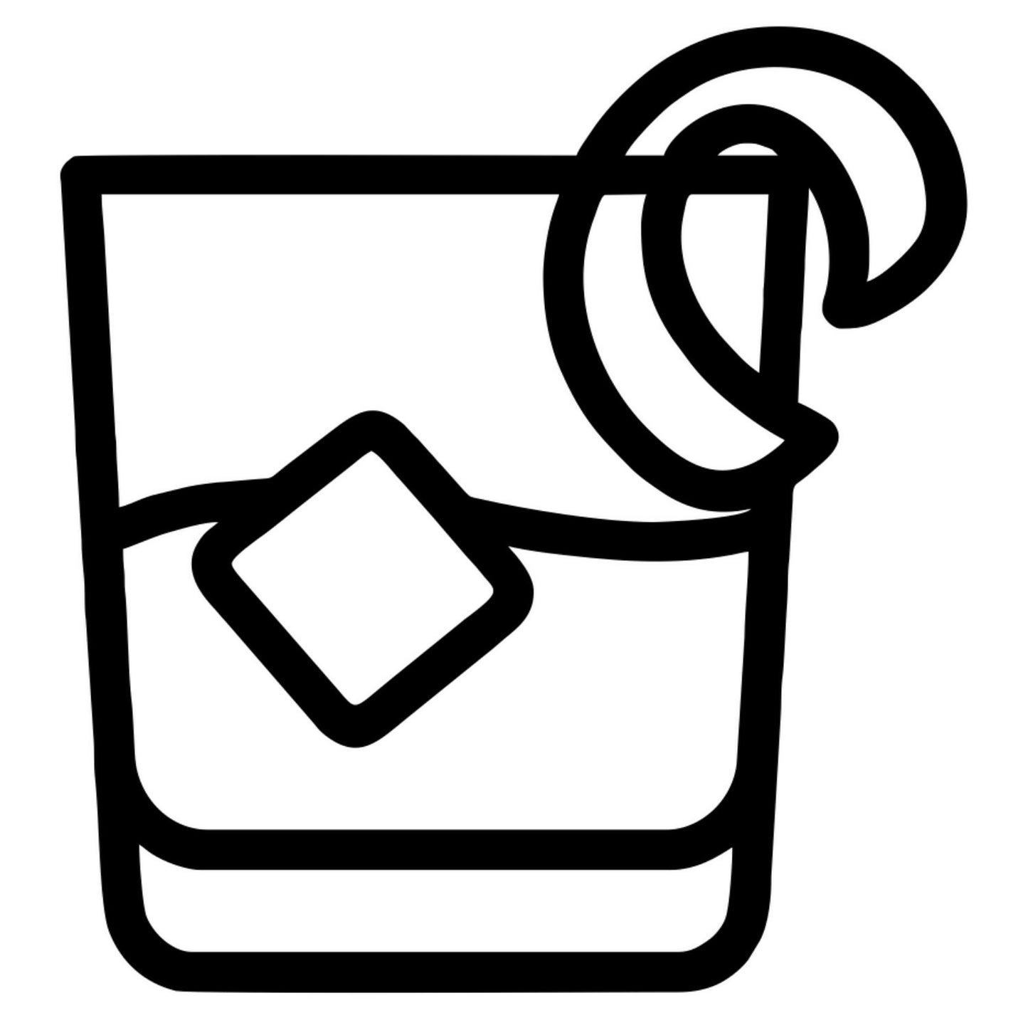 Old Fashioned With Orange Twist - Digital File - XCS Friendly Tumbler My Custom Designs PNG