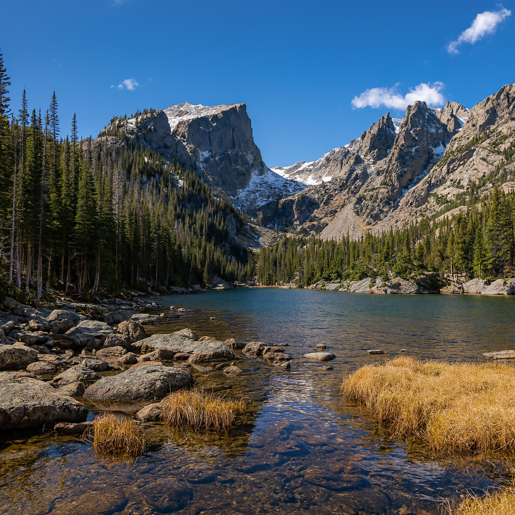 Dream Lake - Rocky Mountain National Park - Colorado United States - Rendered - Digital File Digital My Custom Designs PDF