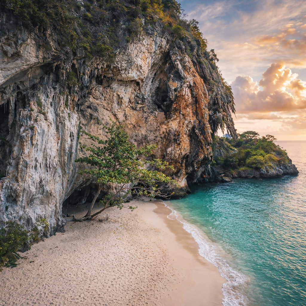 Phra Nang Cave Beach - Krabi Thailand - Asia - Rendered - Digital File Digital My Custom Designs PDF