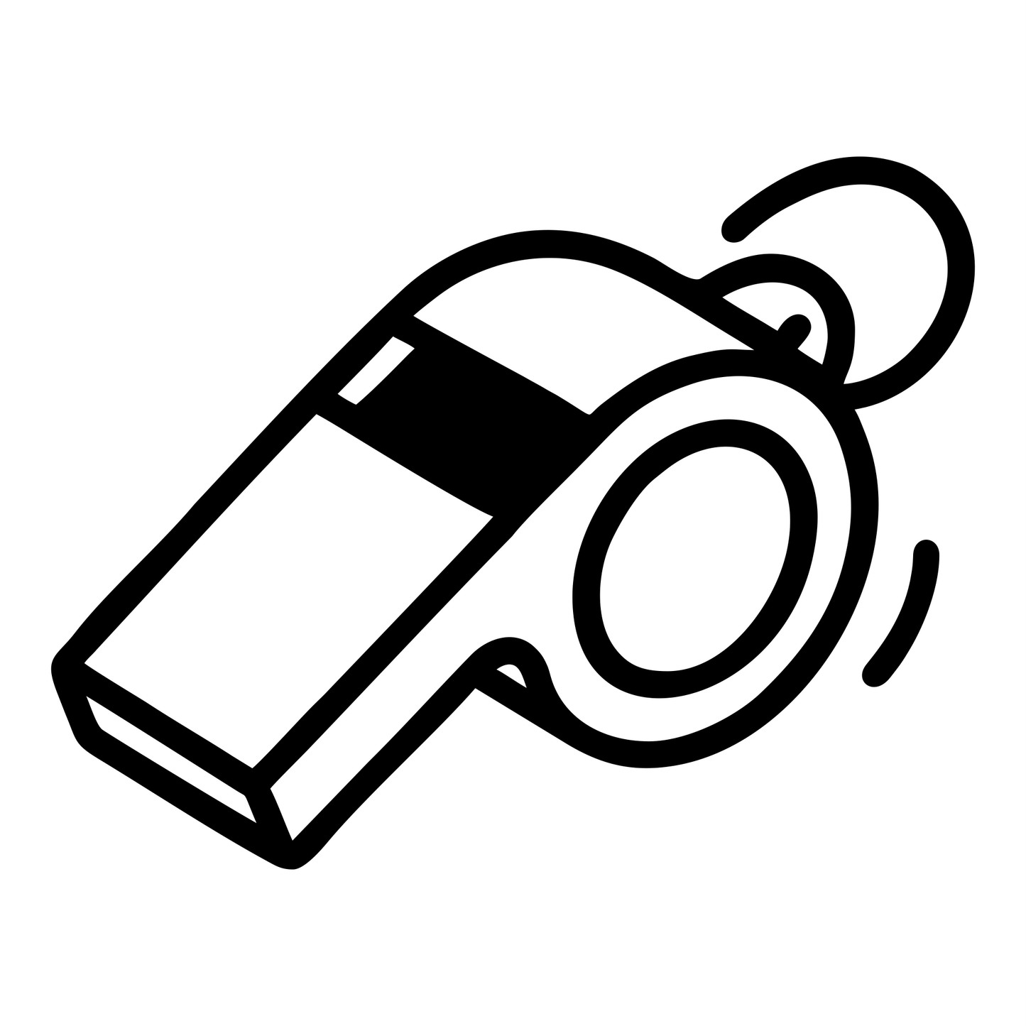 PE Whistle Outline - Digital File - XCS Friendly Tumbler My Custom Designs PNG