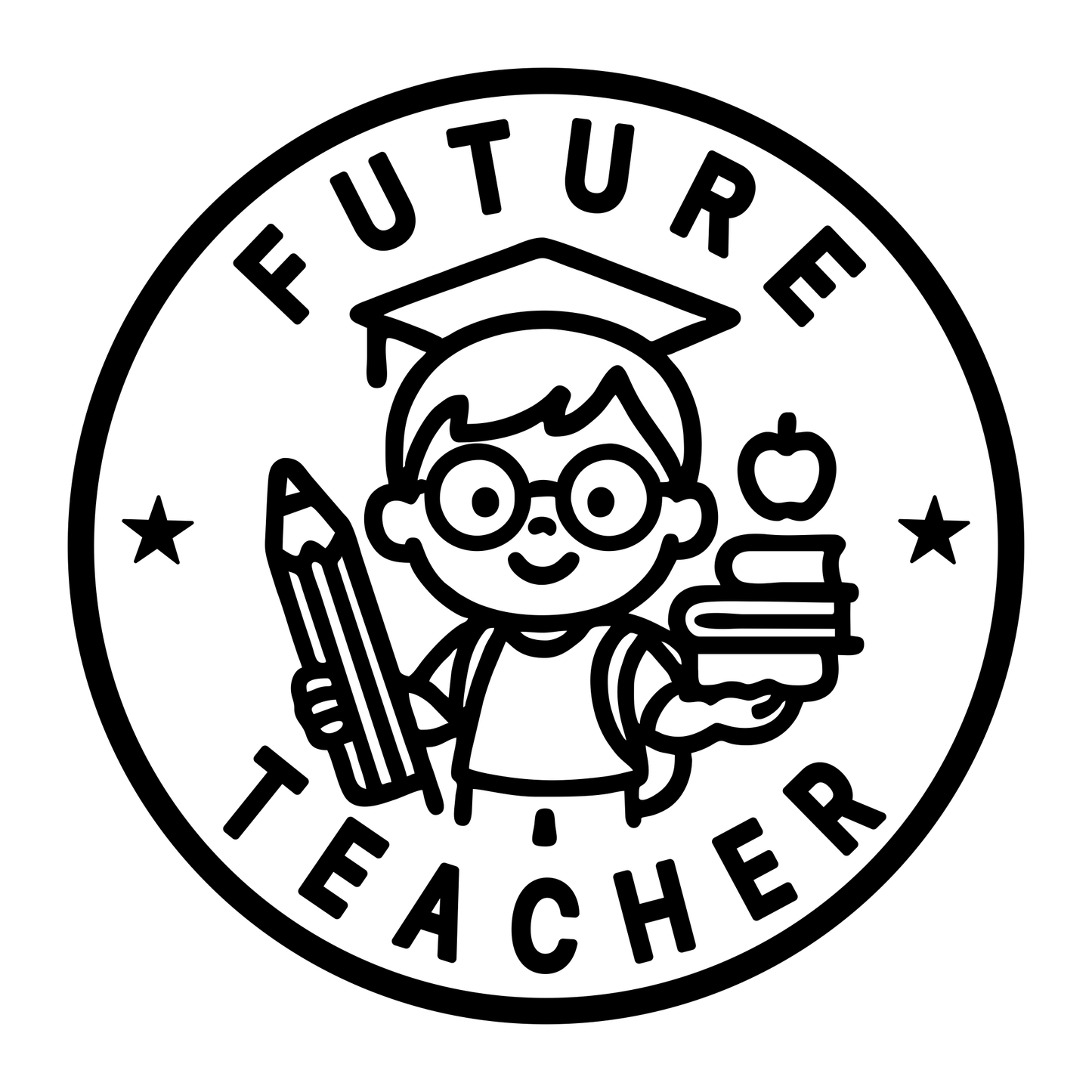 Future Teacher Kid Design - Digital File - XCS Friendly Digital My Custom Designs PNG