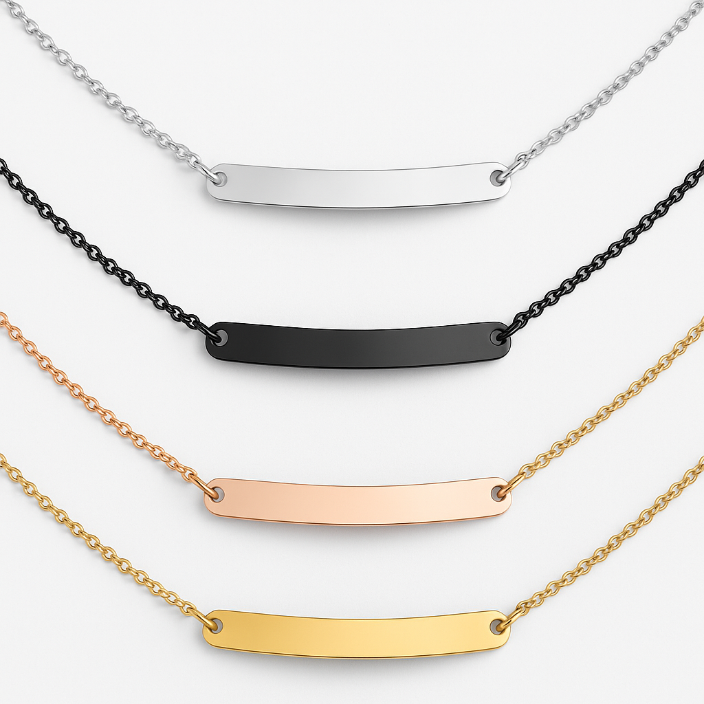 Engravable Blank Bar Curved Bracelet Jewelry My Custom Designs