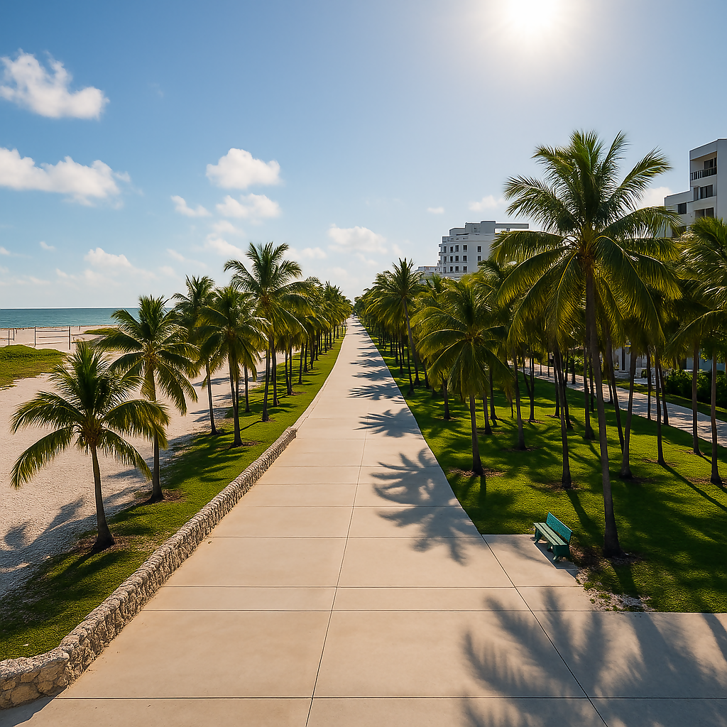 Lummus Park - Miami Beach - Florida United States - Rendered - Digital File Digital My Custom Designs PDF