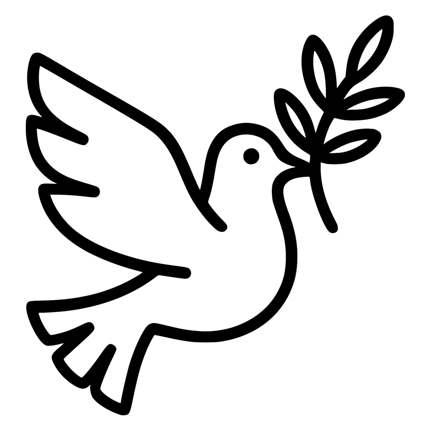 Peace Dove Design - Digital File - XCS Friendly Digital My Custom Designs PNG