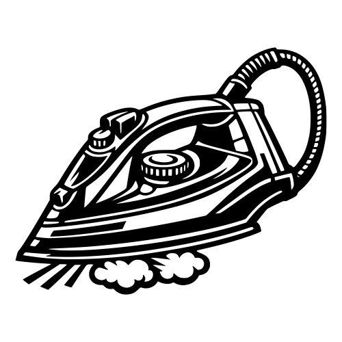 Steam Iron - Vector Graphics - Digital File Digital My Custom Designs PDF