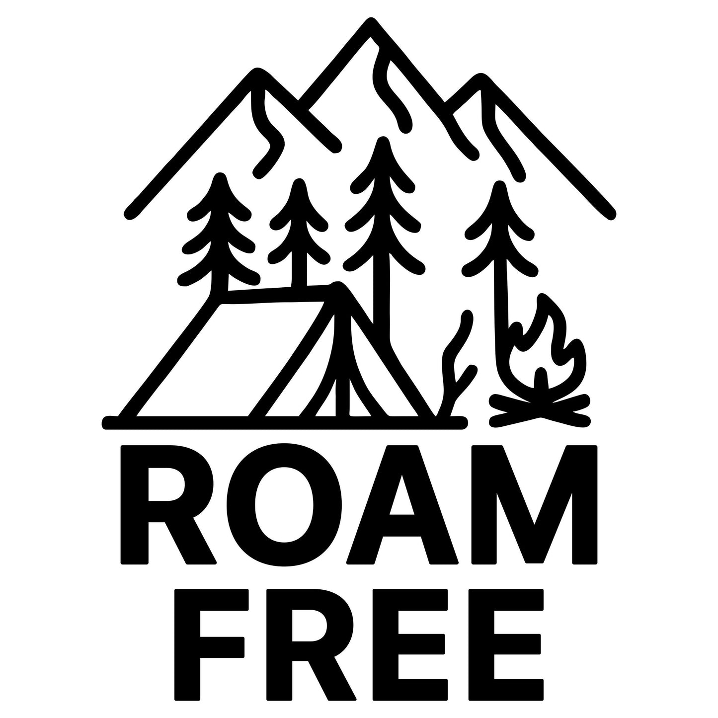Roam Free - Digital File - XCS Friendly Digital My Custom Designs PNG