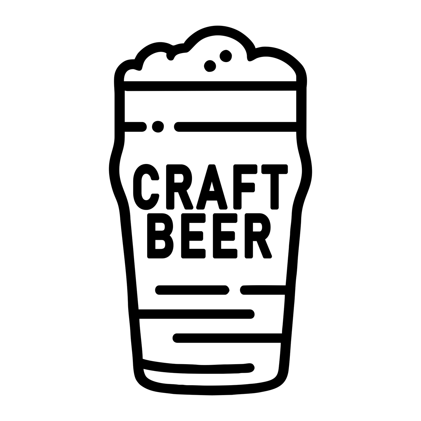 Craft Beer Print - Digital File - XCS Friendly Tumbler My Custom Designs PNG