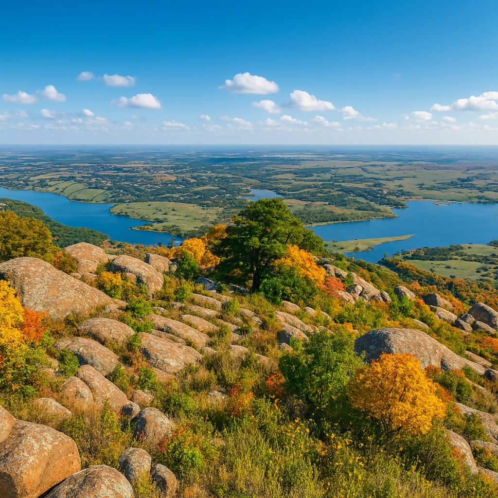 Mount Scott - Wichita Mountains National Wildlife Refuge - Oklahoma United States - Rendered - Digital File