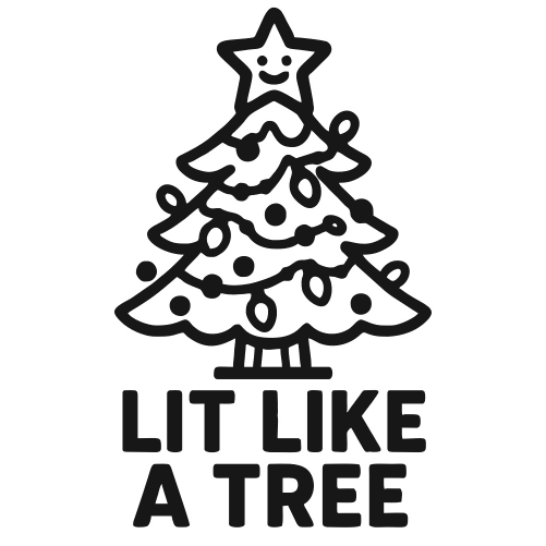 Lit Like a Tree - Digital File - XCS Friendly Digital My Custom Designs PDF