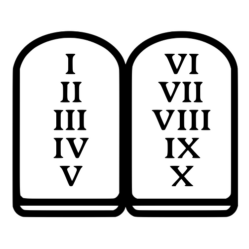 Ten Commandments Tablets - Digital File - XCS Friendly Digital My Custom Designs PDF