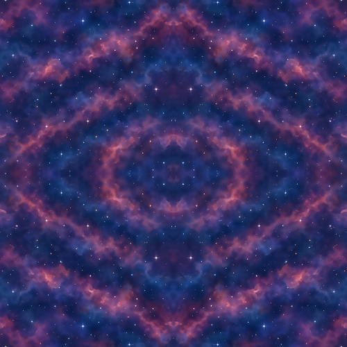 Space and Cosmic - Nebula Like Fractal Fog With Star Sparkles - Pattern - Digital file Digital My Custom Designs PDF