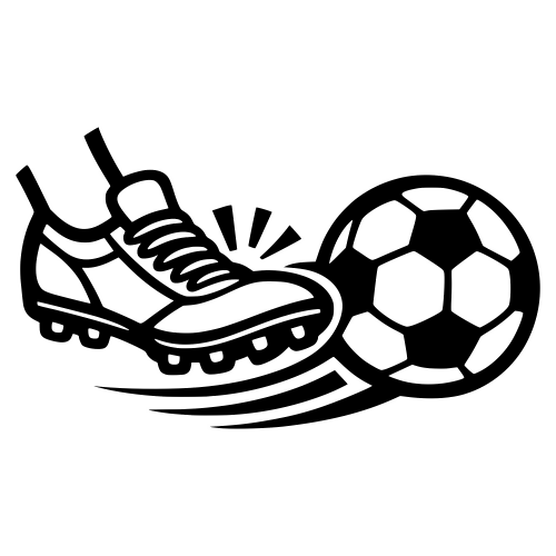 Cleats Kicking Ball Outline - Digital File - XCS Friendly Digital My Custom Designs PDF