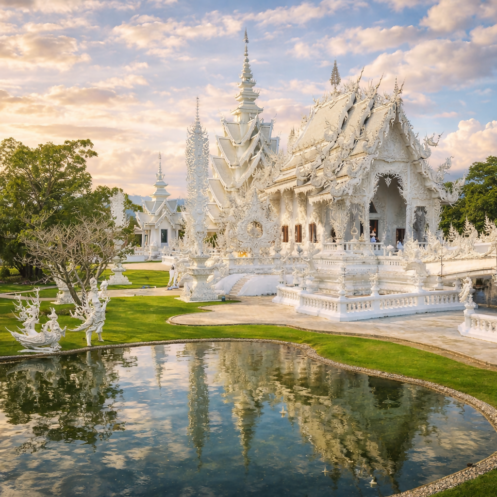 White Temple (Wat Rong Khun) - Chiang Mai Thailand - Asia - Rendered - Digital File Digital My Custom Designs PDF