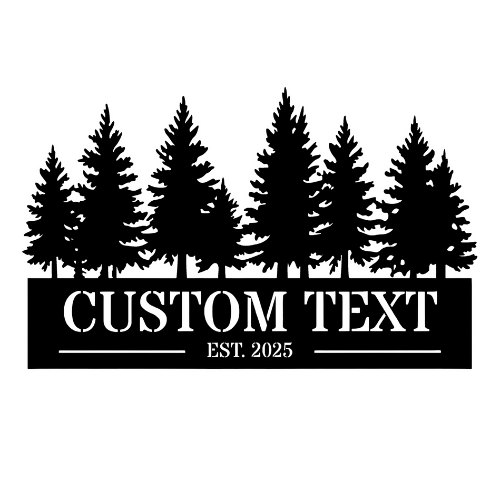 Custom Text Negative - Metal Sign / Home Decor - Digital File Digital My Custom Designs ZIP File