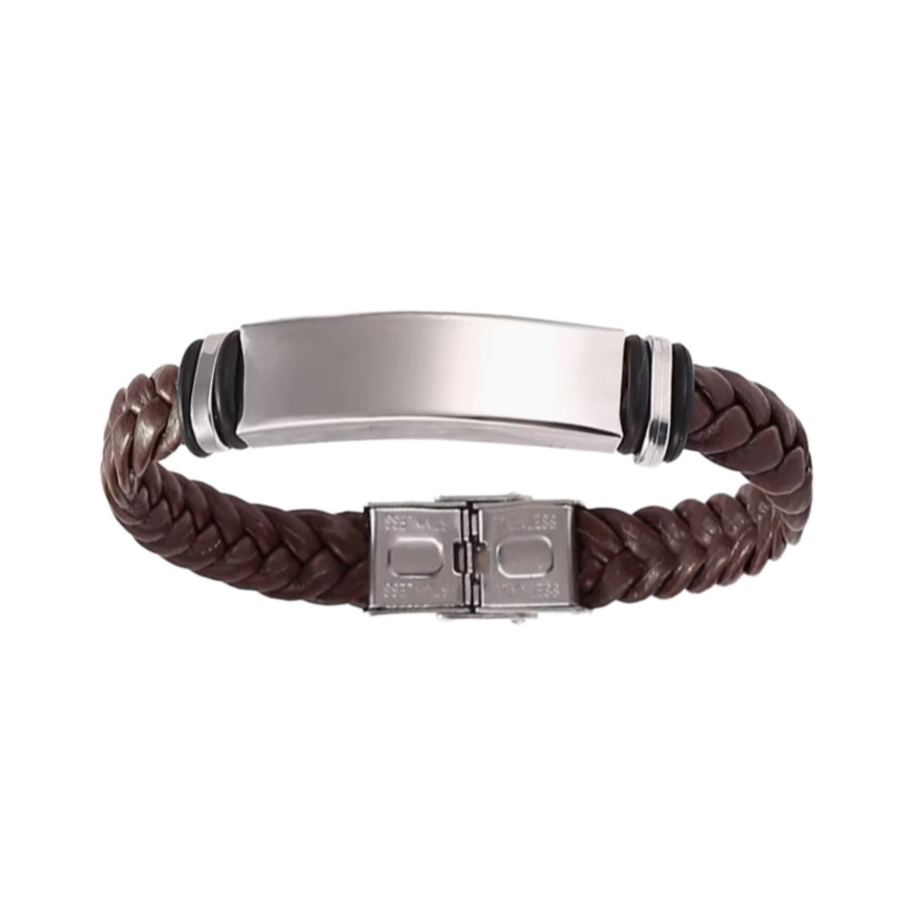 Engravable Bracelet Chocolate Brown Blank - Seller Supplies My Custom Designs