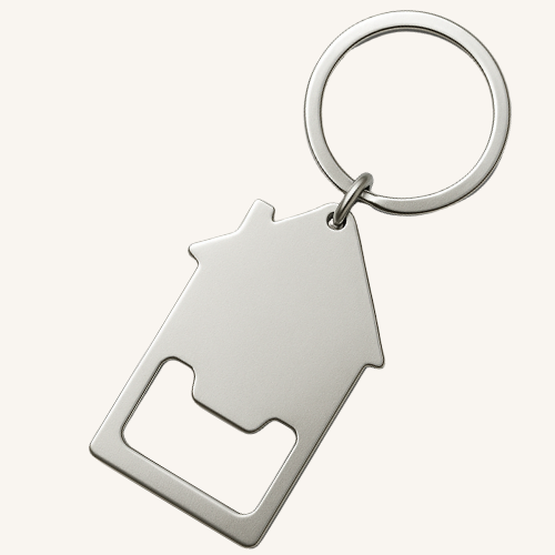 Engravable House Keychain Bottle Opener Keychain My Custom Designs