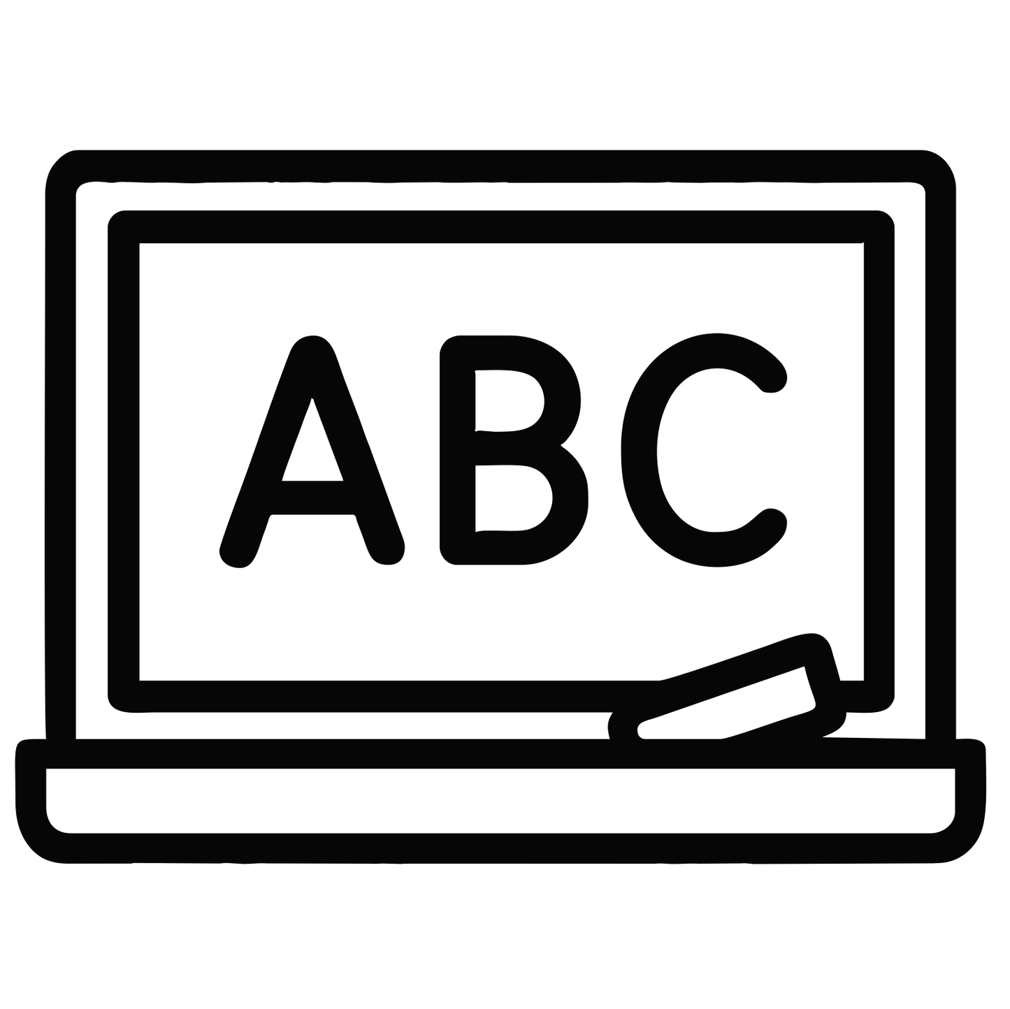 Chalkboard with ABC - Digital File - XCS Friendly Tumbler My Custom Designs PNG