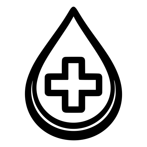 Blood Drop with Cross - Vector Graphics - Digital File Digital My Custom Designs PDF