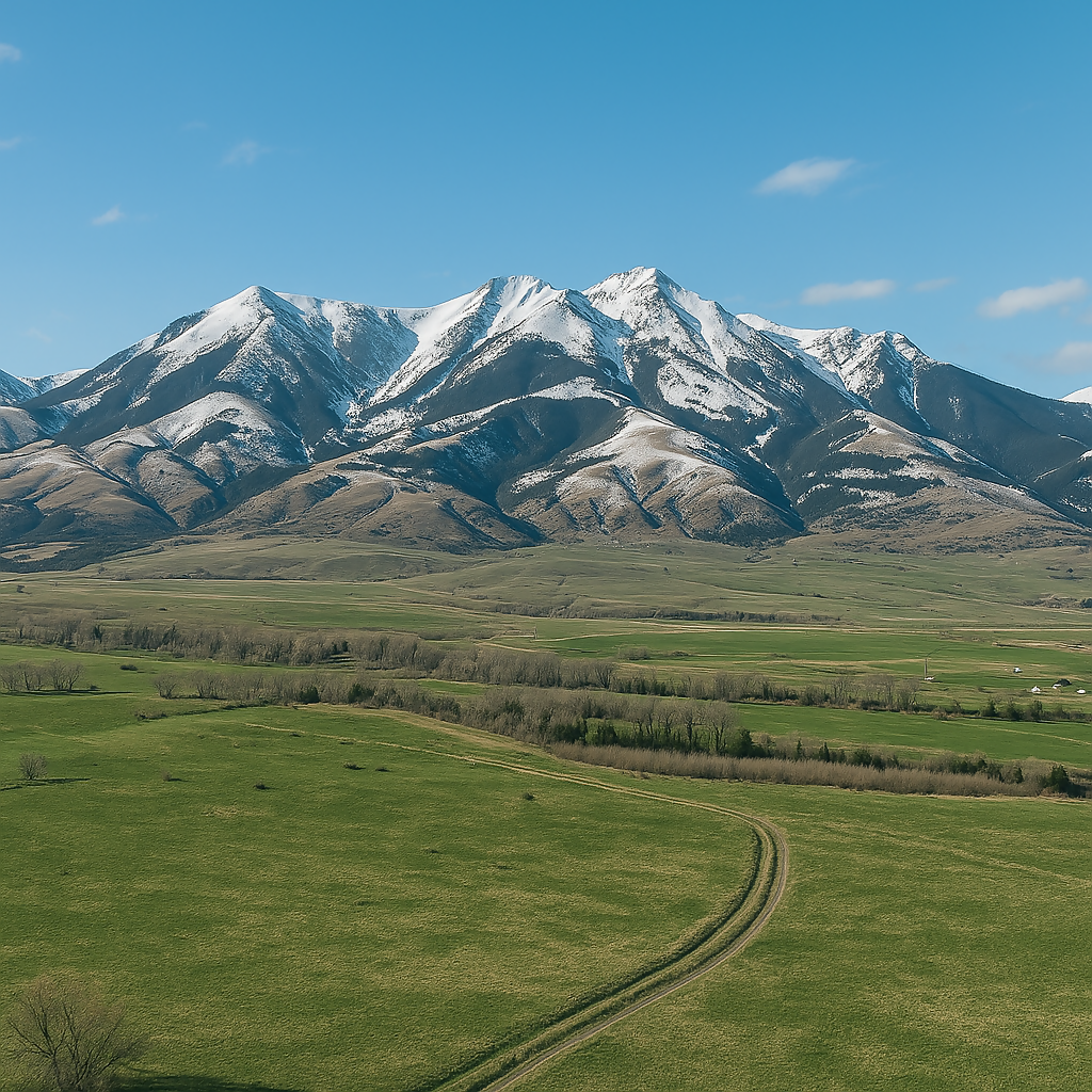 Absaroka Range - Yellowstone National Park - Montana United States - Rendered - Digital File Digital My Custom Designs PDF