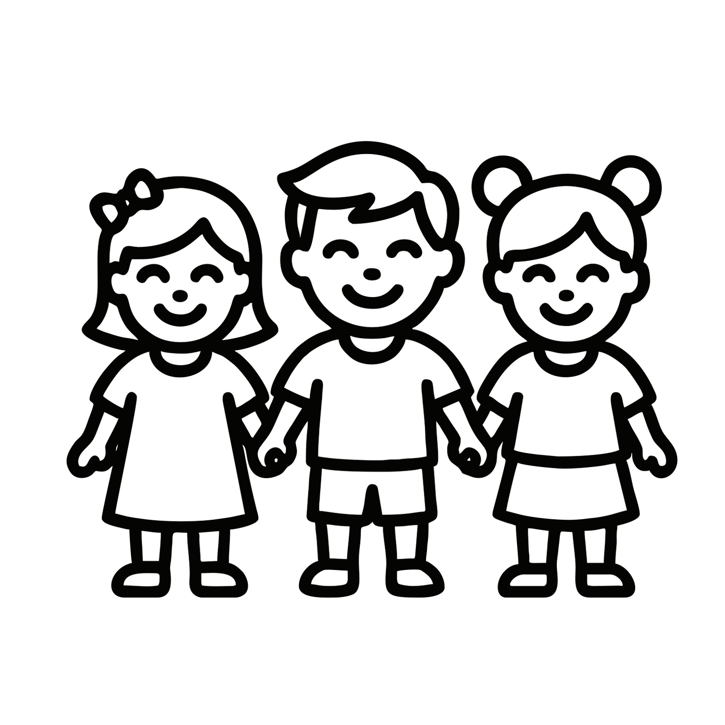 Awareness Kids Outline - Digital File - XCS Friendly Digital My Custom Designs PNG