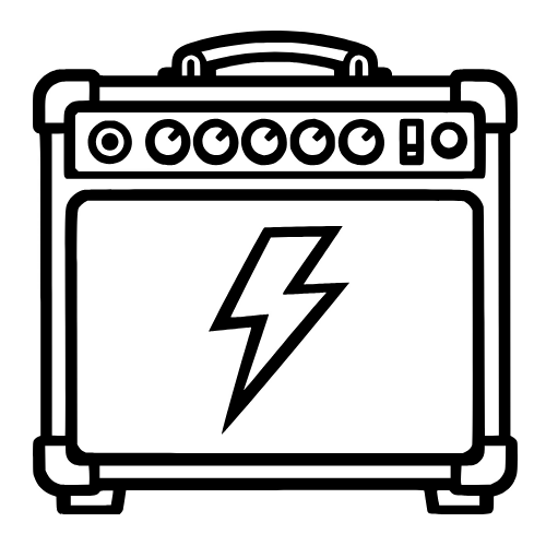 Amplifier Sketch - Vector Graphics - Digital File Digital My Custom Designs PDF