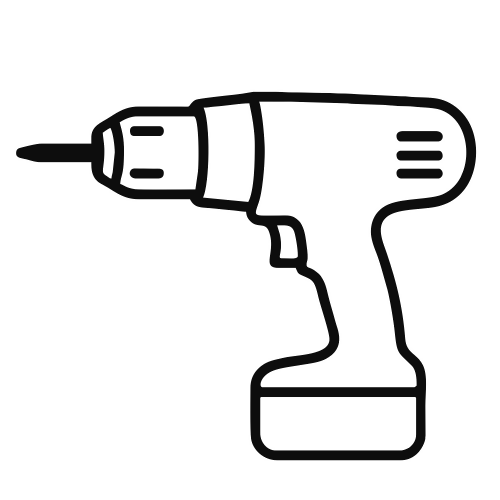 Power Drill Design - Vector Graphics - Digital File