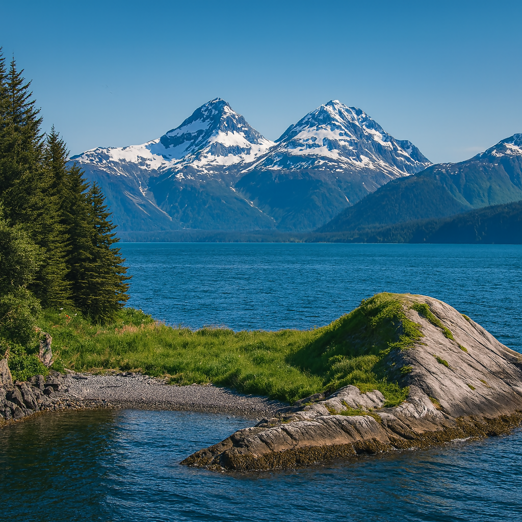 Mount Fairweather Range - Glacier Bay National Park and Preserve - Alaska United States - Rendered - Digital File Digital My Custom Designs PDF