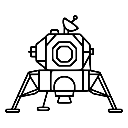 Lunar Lander Design - Digital File - XCS Friendly