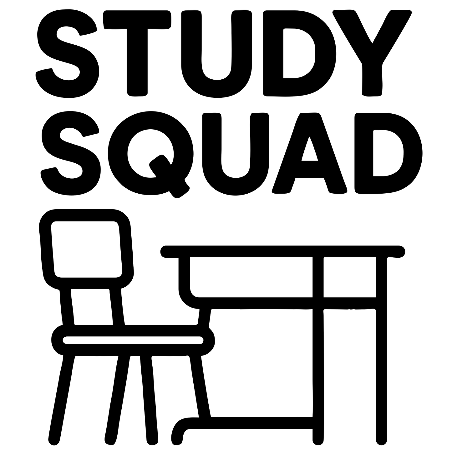 Funny Study Squad - Digital File - XCS Friendly Tumbler My Custom Designs PNG