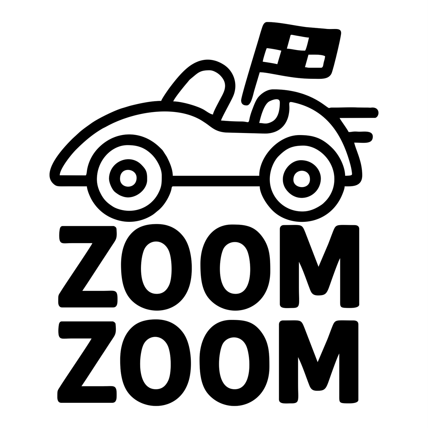 Funny Zoom Zoom - Digital File - XCS Friendly My Custom Designs PNG